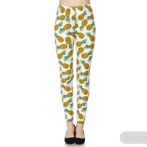 Pineapple Plus Size Leggings - Picture 3 of 8